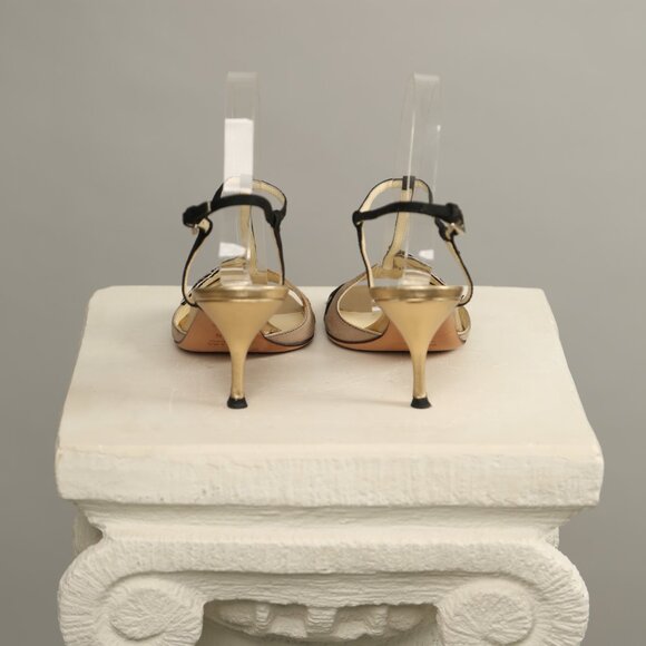 PRADA Gold Flower Sandals - Picture 4 of 13